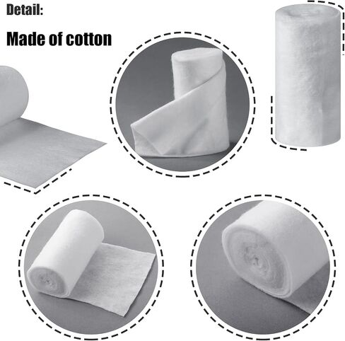 Nuanchu 6 Rolls Soft Cast Padding for Plaster Cloth Bandage,2 Inch X 8.8 Ft in Saudi Arabia