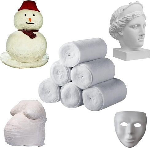 Nuanchu 6 Rolls Soft Cast Padding for Plaster Cloth Bandage,2 Inch X 8.8 Ft in Saudi Arabia