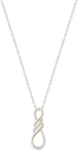 Dazzlingrock Collection Round White Diamond Triple Twist Infinity Symbol Pendant for Her (0.11 ctw, Color I-J) | Available in 10K/14K/18K Gold in Saudi Arabia