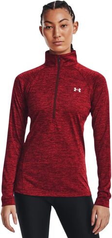 كنزة صوفية نسائية بأكمام طويلة وسحاب من Under Armour Tech Twist ½ in Kuwait