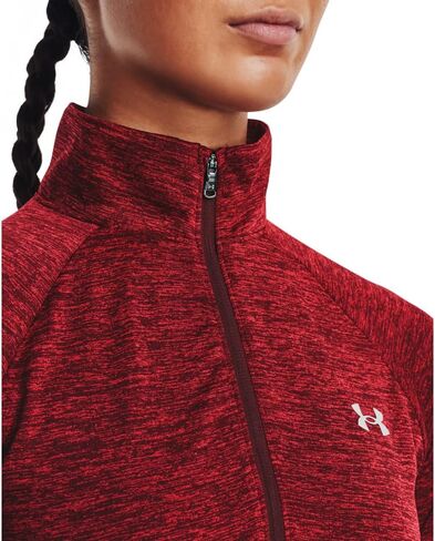 كنزة صوفية نسائية بأكمام طويلة وسحاب من Under Armour Tech Twist ½ in Kuwait