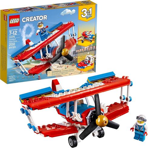 LEGO Creator 3in1 Daredevil Stunt Plane 31076 Building Kit (200 Piece) in Saudi Arabia