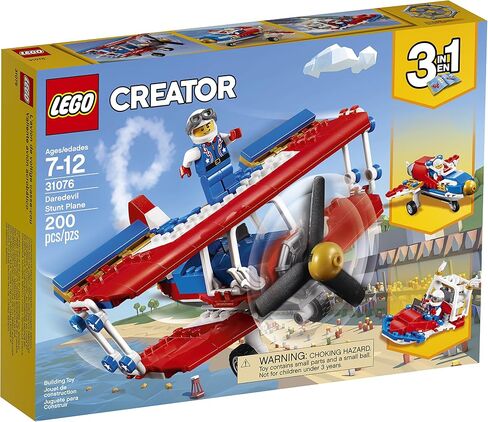 LEGO Creator 3in1 Daredevil Stunt Plane 31076 Building Kit (200 Piece) in Saudi Arabia