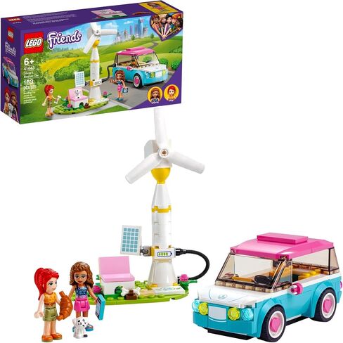 LEGO Friends Olivia's Electric Car 41443 Building Toy Set for Kids, Girls, and Boys Ages 6+ (183 Pieces) in Saudi Arabia