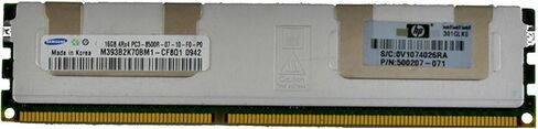 HP 16 GB DDR3 SDRAM Memory Module 1 x 16 GB 1066MHz DDR3-1066/PC3-8500 Internal Memory 500666-B21 in Saudi Arabia