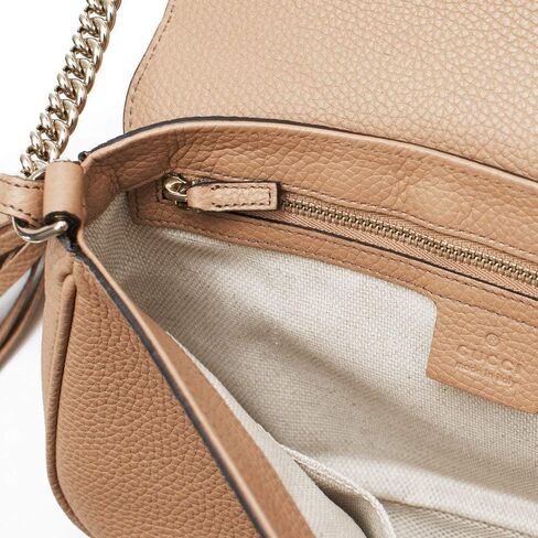 Gucci Soho Camelia Rose Beige Light Tan Leather shoulder bag New in Kuwait
