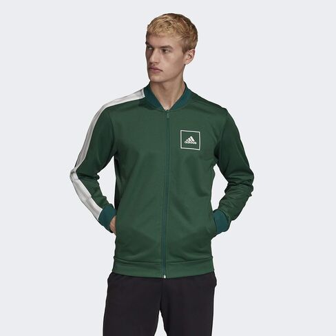 adidas mens 3-stripes Tape Pique Track Top in Saudi Arabia