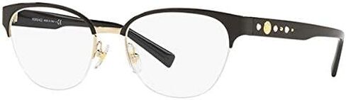 Versace VE1255B Women's Eyeglasses Black/Gold 52 in Kuwait