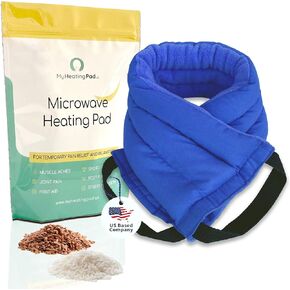 My Heating Pad - Microwavable Heating Pad for Neck and Shoulder - Moist Heat Pack for Muscles and Joints, Reusable Heating pad, Portable Heating pad, Menstrual Heating pad - 1 Heat Pack Blue