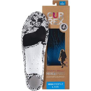 CURREX HikePro Insoles for Hiking Boots & Shoes – Shock Absorbing Inserts to Help Reduce Fatigue and Increase Performance – Anti-slip Heel Surface for Stability – for Men & Women – High Arch, 2X