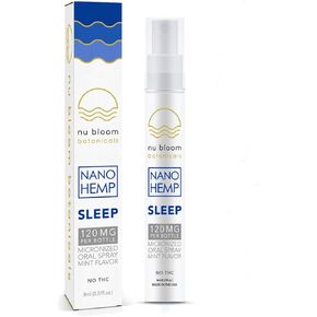 Nu Bloom Botanicals Hemp Extract Sleep Spray - Organic Hemp Extract - Hemp - Micronized Oral Spray (8ml, Sleep Formula) in Saudi Arabia