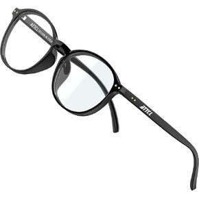 نظارات ATTCL للجنسين زرقاء اللون تحجب الضوء للرجال والنساء، نظارات كمبيوتر بإطار دائري in Kuwait