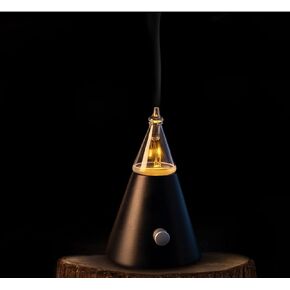 Babel Tower Aroma Nebulizer - Waterless Essential Oil Diffuser with Wood and Glass, Professional Grade Cold Air Technology, Super Quiet, No Water, No Heat, No Plastic - Original Design