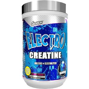 Glaxon Electro Creatine Monohydrate Powder with Electrolytes for Hydration and Absorption - 30 Servings (Naked - Unflavored) in Kuwait