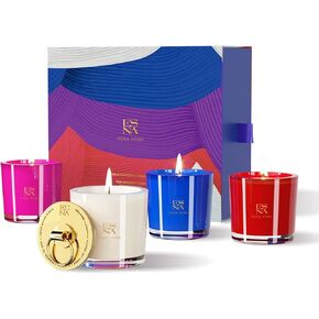 ESNA HOME Aromatherapy Scented Votive Candles Gift Set | 4 Natural Soy Candles Gifts for Women | Lavender Essential Oils Stress Relief | Luxury Candles Gift with Gift Box | Birthday Gifts for Friends