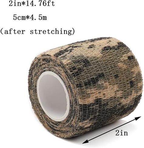 12 Pack Self Adhesive Bandage Wrap, Camouflage Cohesive Tape( Green Camoflage) in Kuwait