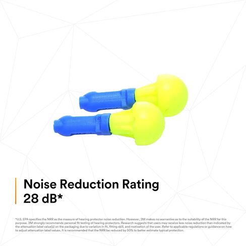 3M E-A-R Push-Ins Earplugs 318-1002, Uncorded, Poly Bag, 2000 Pair/Case , Yellow in Saudi Arabia