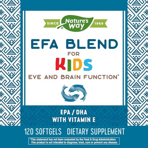 Nature's Way EFA Blend for Kids with vitamin E, Supports Eye and Brain Function*, 120 Softgels in Saudi Arabia