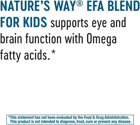 Nature's Way EFA Blend for Kids with vitamin E, Supports Eye and Brain Function*, 120 Softgels in Saudi Arabia