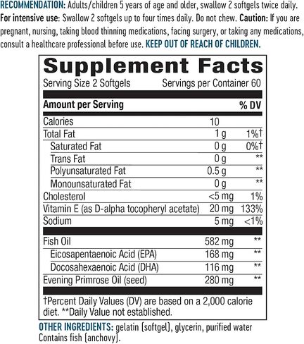 Nature's Way EFA Blend for Kids with vitamin E, Supports Eye and Brain Function*, 120 Softgels in Saudi Arabia