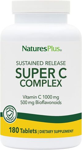 Nature's Plus Super C Complex Sustained Release - 180 Tablets in Saudi Arabia
