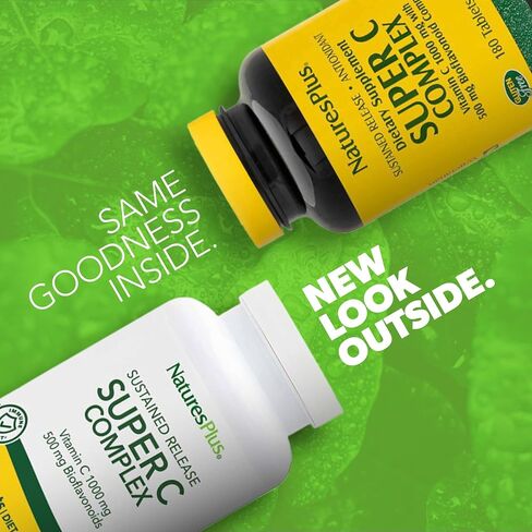 Nature's Plus Super C Complex Sustained Release - 180 Tablets in Saudi Arabia