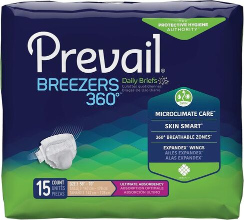 Prevail Breezers360, Size 3, 58 Inches to 70 Inches in Saudi Arabia