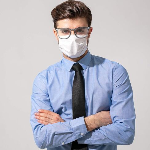 نظارات أمان WOOLIKE مضادة للضباب، نظارات أمان مربعة شفافة مقاومة للخدش مع نظارات حجب الضوء الأزرق للنساء والرجال in Kuwait