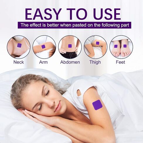 رقعة نوم من سبهيانغبا مع الميلاتونين، فاليريان، مكونات طبيعية الحالة، 60 قطعة، تنقذ الارق، تنام بسرعة، نوم جيد طوال الليل، تساعد على تعزيز جودة النوم العميق in Kuwait