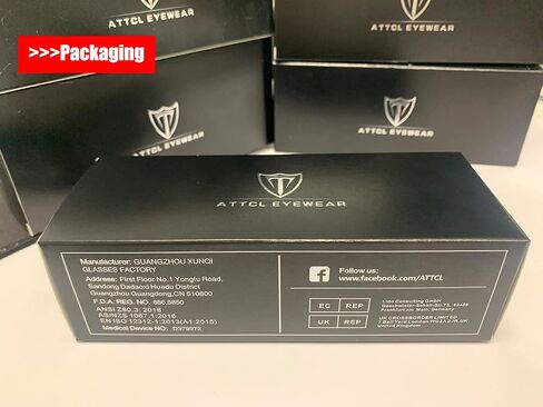 نظارات ATTCL للجنسين زرقاء اللون تحجب الضوء للرجال والنساء، نظارات كمبيوتر بإطار دائري in Kuwait