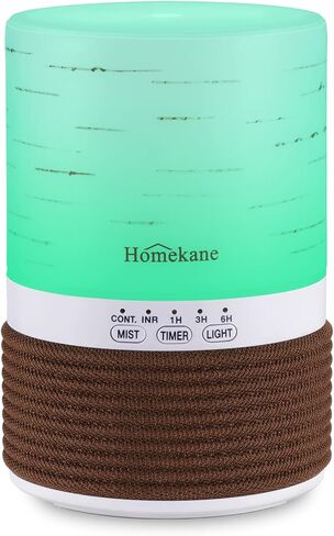 HOMEKANE Essential Oil Diffusers 150ml Aromatherapy Oil Diffuser with 8 Colorful Lights 2 Mist Mode, Waterless Auto Shut-Off Protection & 3 Timer, Humidifiers for Bedroom Home Office Yoga in Kuwait