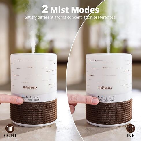 HOMEKANE Essential Oil Diffusers 150ml Aromatherapy Oil Diffuser with 8 Colorful Lights 2 Mist Mode, Waterless Auto Shut-Off Protection & 3 Timer, Humidifiers for Bedroom Home Office Yoga in Kuwait