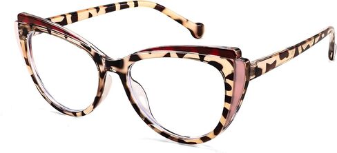 FEISEDY Women Cateye Blue Light Blocking Glasses Fake Nerd Clear Computer Eyewear TR Fashion Frame B0040 in Kuwait