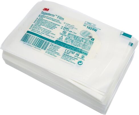 3M Health Care 1624W Tegaderm Film Dressing, Frame Style, 2.75" Length x 2.375" Width, Transparent (Pack of 100) in Saudi Arabia