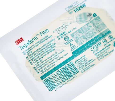 3M Health Care 1624W Tegaderm Film Dressing, Frame Style, 2.75" Length x 2.375" Width, Transparent (Pack of 100) in Saudi Arabia