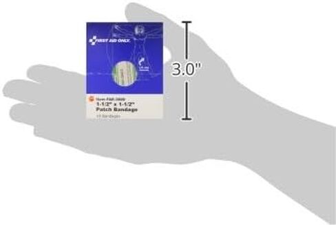First Aid Only - FAE3000 Patch Bandages, 1 1/2 x1 1/2, 10 Count in Saudi Arabia