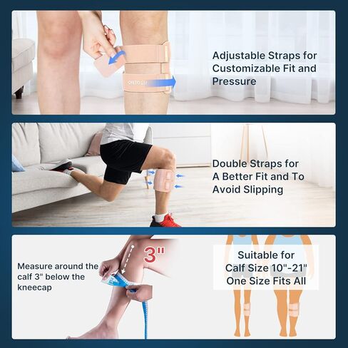 أجهزة دعامة تخفيف آلام عرق النسا من Fit Geno: 2023 دعامة محدثة لإعادة النشاط بالإضافة إلى دعامة تخفيف آلام عرق النسا مع وسادات ضغط مزدوجة لتحقيق أقصى قدر من تخفيف آلام أسفل الظهر - لفافة العصب الوركي المؤهلة من FSA أو HSA in Kuwait