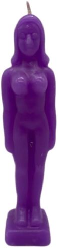 Purple– Female Shape - Spellcasting Candle – Wicca - Hoodoo- by Natural Farms in Kuwait