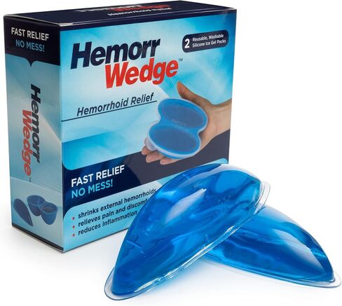 عبوة ثلج لعلاج البواسير من Hemorrwedge - عبوة جل تجميد، زوج مع حقيبة... in Kuwait