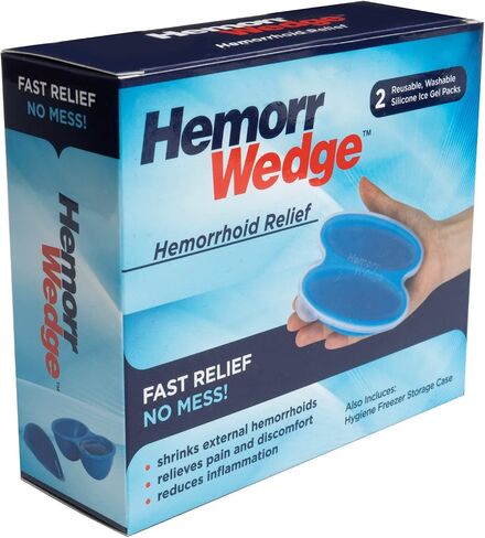عبوة ثلج لعلاج البواسير من Hemorrwedge - عبوة جل تجميد، زوج مع حقيبة... in Kuwait