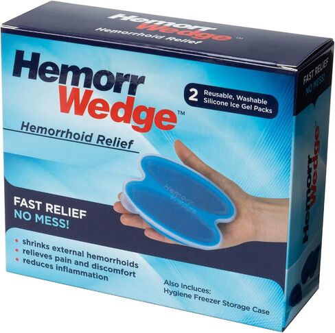 عبوة ثلج لعلاج البواسير من Hemorrwedge - عبوة جل تجميد، زوج مع حقيبة... in Kuwait