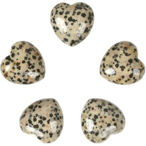 African Bloodstone Healing Crystal Heart Love Stones Pocket Palm Thumb Gemstones Chakra Reiki Balancing Valentines Day Gifts 1 inch（Pack of 5） in Saudi Arabia