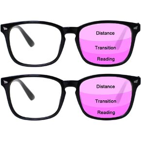 JOSCHOO 2 Pack Progressive Multifocus Computer Reading Glasses Anti Blue Light Readers for Women