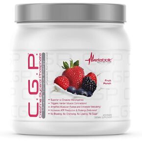 Metabolic Nutrition, CGP, Creatine Glycerol Phosphate, 100% Micronized Creatine Powder, Pre Intra Post Workout Supplement, Blue Raspberry, 400 Grams (40 Servings) in Saudi Arabia