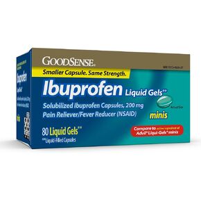 Ibuprofen Mini Liquid-Gels, 200 mg, Liquid-Filled Capsules, Pain Reliever and Fever Reducer, 80 Count in Saudi Arabia