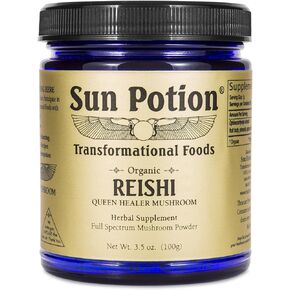 Sun Potion Reishi Mushroom Powder (Organic) - (100g) in Saudi Arabia