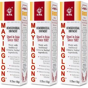 Mayinglong Musk Hemorrhoidal Ointment, Helps Relieve Itching, Burning, or Discomfort Fast (3 Pack) in Saudi Arabia