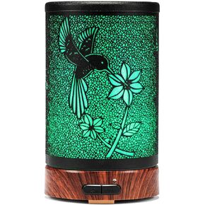 موزع روائح الزيوت العطرية من أسواسا، موزع روائح الزيوت العطرية مع خاصية الإغلاق التلقائي بدون ماء، مرطب للعلاج بالروائح المعدنية مع ضوء ليلي متغير متعدد الألوان، مثالي للهدايا المنزلية واليوجا والمنتجعات الصحية (بانيان) in Kuwait