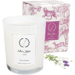 شمعة شيز جوجو من شمع الصويا الطبيعي | الفاوانيا وأحمر الخدود من جلد الغزال | شمعة معطرة فاخرة برائحة الروائح | حرق نظيف | صناعة يدوية | نباتي نباتي وصديق للبيئة | الزيوت العطرية النقية الجميلة in Kuwait