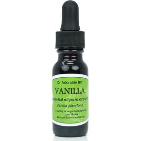 Vanilla Absolute Essential Oil 100% Pure Organic 0.6 Oz/18 Ml with Glass Dropper in Saudi Arabia